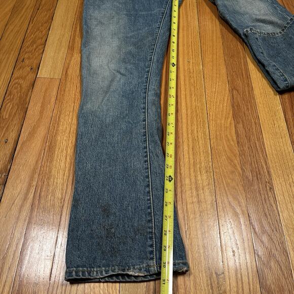 RRL Ralph Lauren Sanforized Denim Jeans Pants 28x30 Flared Leg Opening Double RL - Picture 5 of 12